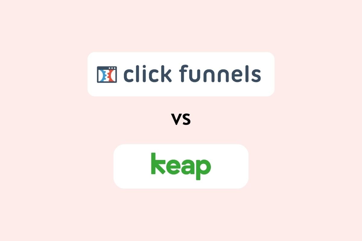 ClickFunnels vs Keap Logos