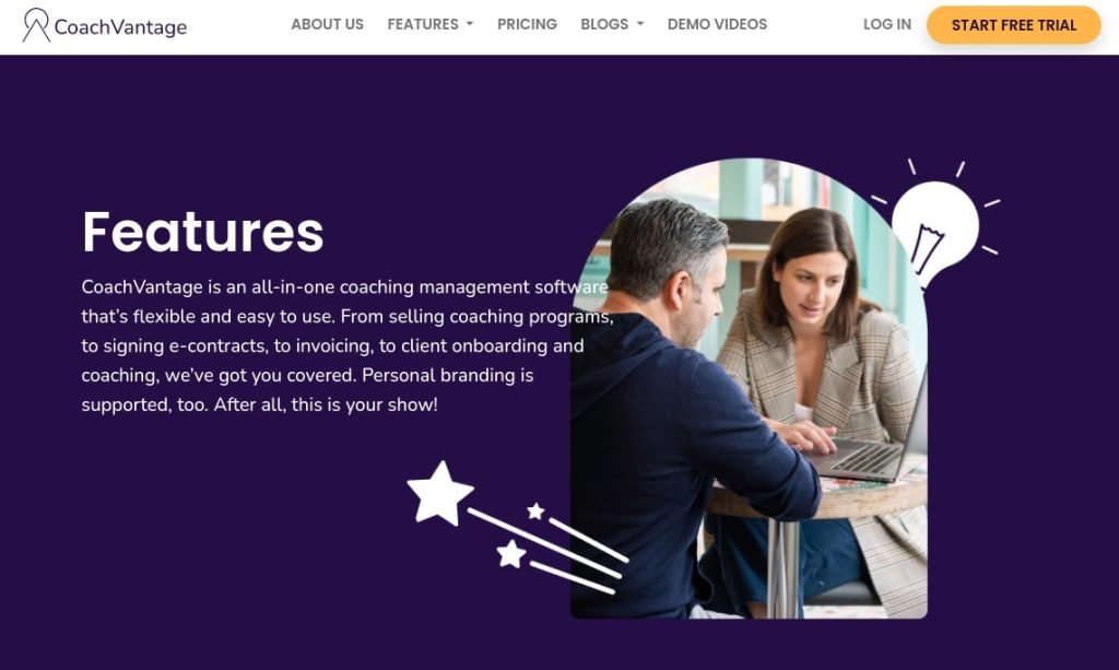 CoachVantage Features Page