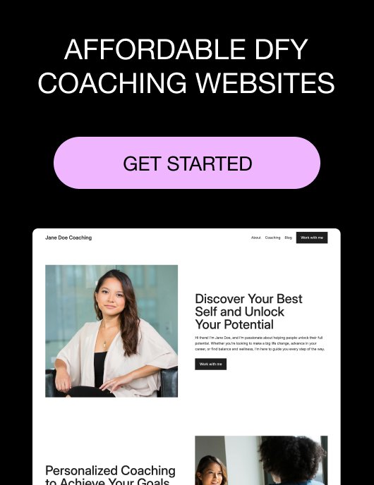 DFY Coaching Websites Ad