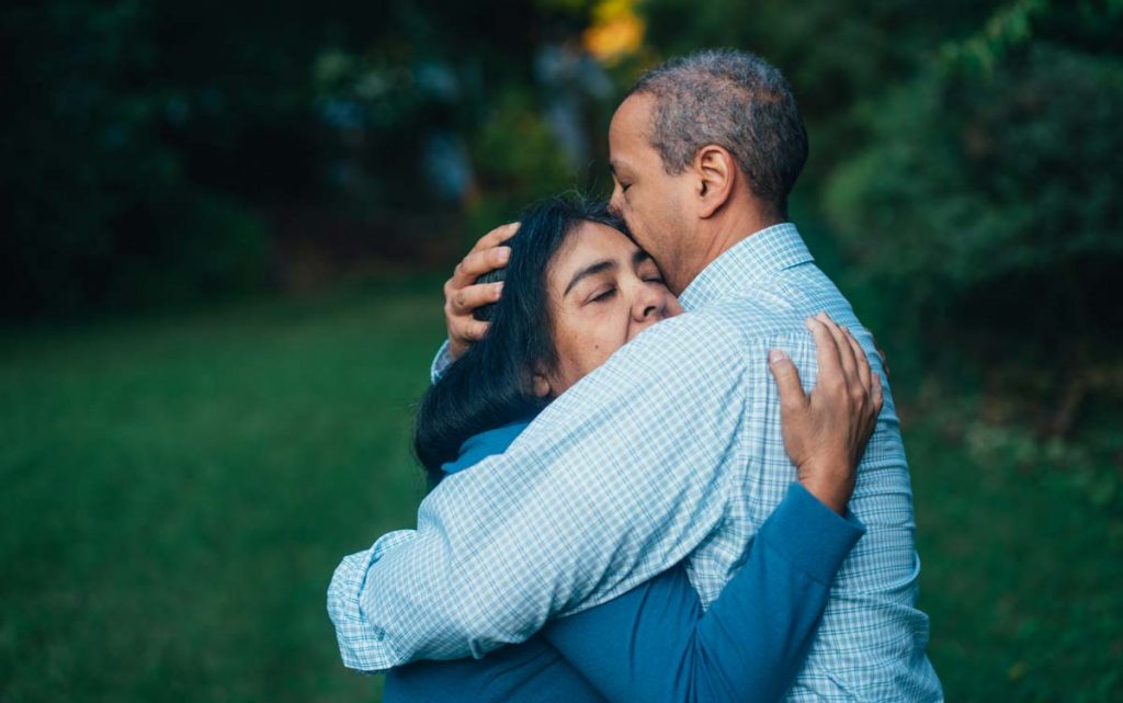 Conscious Grieving - Couple Consoling Each Other