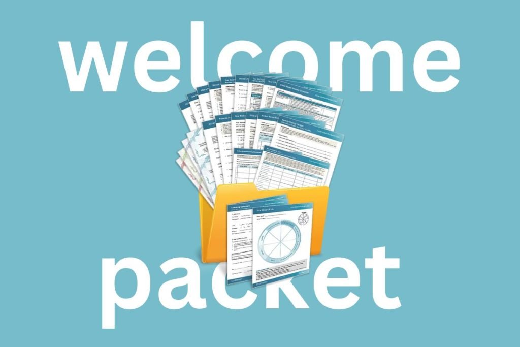 Life coaching welcome packet documents 