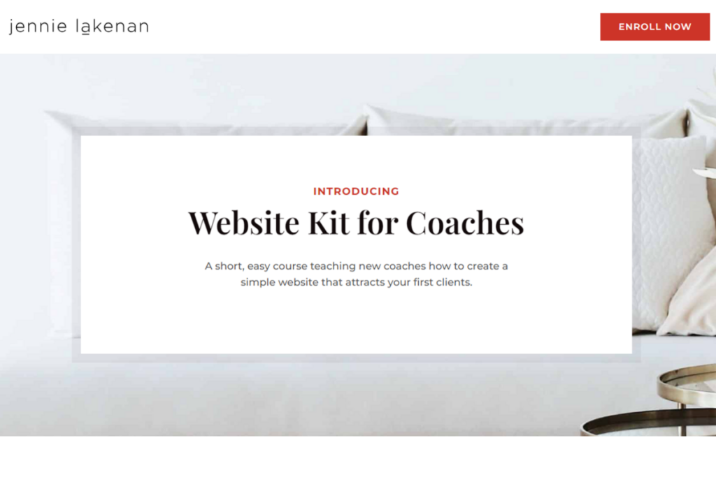 Website Kit for Coaches by Jennie Lakenan